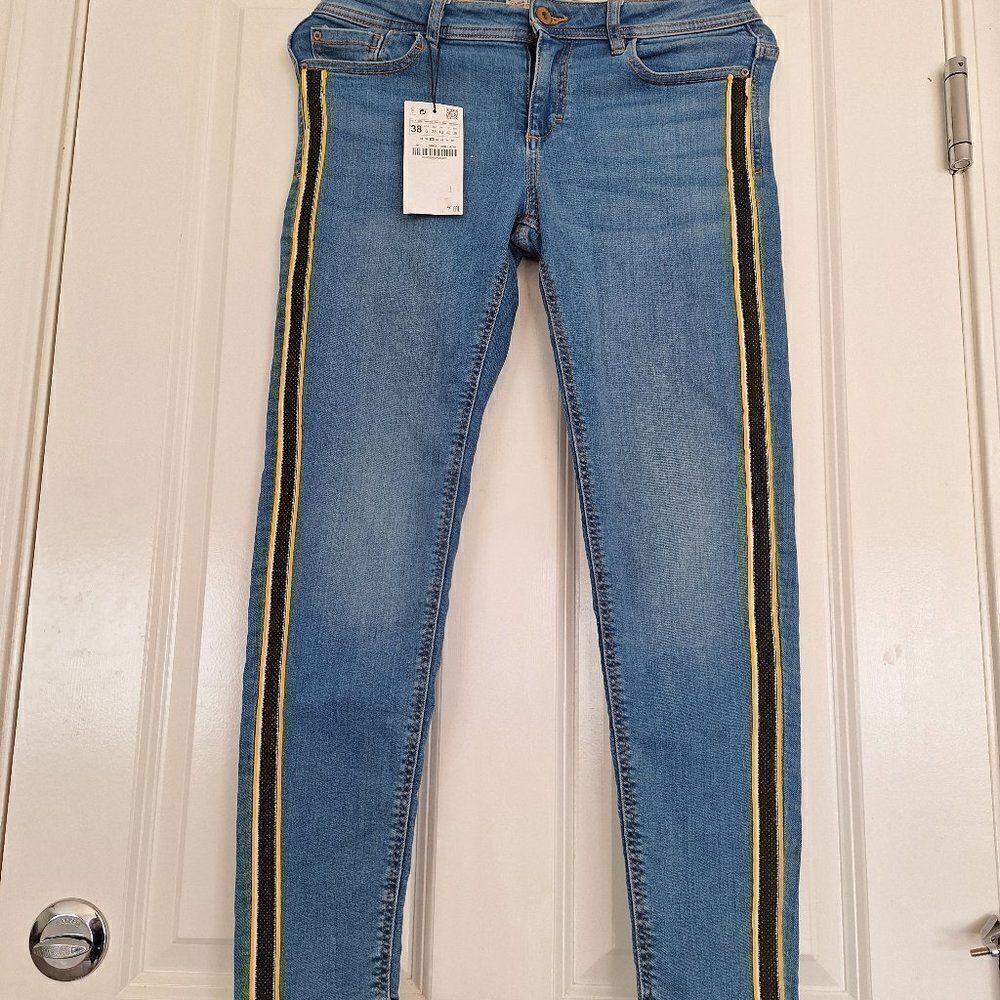 Zara Basic Z 1975 Denim - Size 6‎ (Blue , 27-inch Inseam)